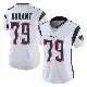 ＃79 Women's Yasir Durant White Limited New England Patriots Vapor Untouchable Jersey