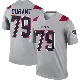 ＃79 Youth Yasir Durant Gray Legend New England Patriots Inverted Jersey