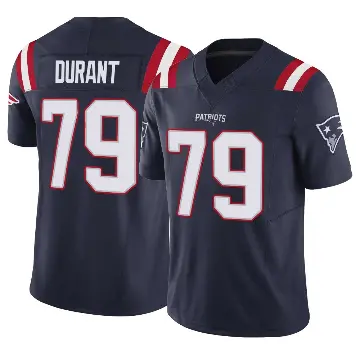 ＃79 Youth Yasir Durant Navy Limited New England Patriots Vapor F.U.S.E. Jersey