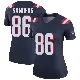 ＃86 Women's Braylon Sanders Navy Legend New England Patriots Color Rush Jersey