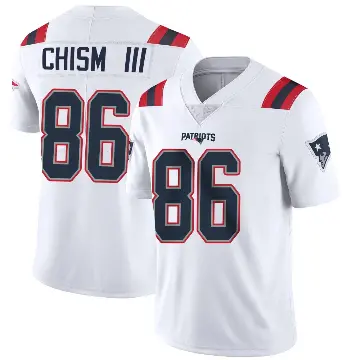 ＃86 Youth Efton Chism III White Limited New England Patriots Vapor Untouchable Jersey