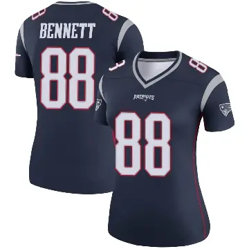 ＃88 Women's Martellus Bennett Navy Legend New England Patriots Jersey