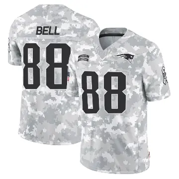＃88 Youth Jaheim Bell Arctic Camo Limited New England Patriots 2024 Salute to Service Jersey