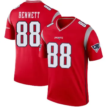 ＃88 Youth Martellus Bennett Red Legend New England Patriots Inverted Jersey