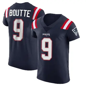 ＃9 Men's Kayshon Boutte Navy Elite New England Patriots Team Color Vapor Untouchable Jersey