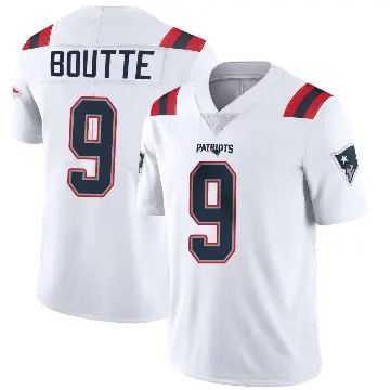 ＃9 Men's Kayshon Boutte White Limited New England Patriots Vapor Untouchable Jersey