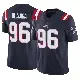 ＃96 Men's David Olajiga Navy Limited New England Patriots Vapor F.U.S.E. Jersey