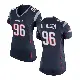 ＃96 Women's David Olajiga Navy Blue Game New England Patriots Team Color Jersey