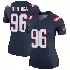 ＃96 Women's David Olajiga Navy Legend New England Patriots Color Rush Jersey