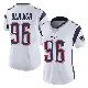 ＃96 Women's David Olajiga White Limited New England Patriots Vapor Untouchable Jersey