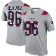 ＃96 Youth David Olajiga Gray Legend New England Patriots Inverted Jersey