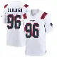 ＃96 Youth David Olajiga White Game New England Patriots Jersey
