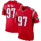 ＃97 Men's Alan Branch Red Legend New England Patriots Inverted Jersey