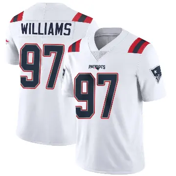 ＃97 Youth Milton Williams White Limited New England Patriots Vapor Untouchable Jersey