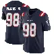 ＃98 Men's Jeremiah Pharms Jr. Navy Limited New England Patriots Team Color Vapor Untouchable Jersey