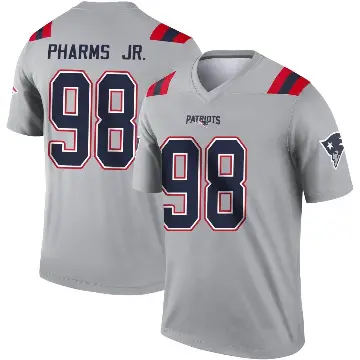 ＃98 Youth Jeremiah Pharms Jr. Gray Legend New England Patriots Inverted Jersey