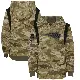Youth Olive New England Patriots 2021 Salute to Service Therma Performance Pullover Hoodie